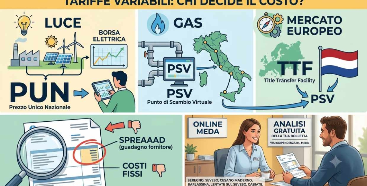 Bolletta Luce e Gas: Cosa sono PUN, PSV e TTF? La guida semplice