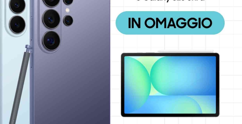 Promo Samsung Meda: Galaxy S26 con Tab S10 FE in OMAGGIO!